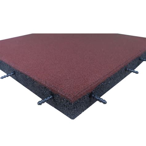 Self Connect Outdoor Rubber Flooring Tiles With Holes For Playgrounds