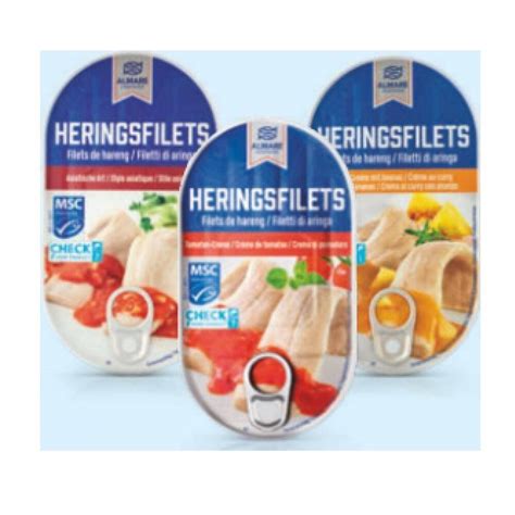 Almare Seafood Heringsfilets In Creme Versch Sorten Hofer Gramm