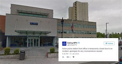 Acton police station was closed for four hours so victim of alleged rape could be treated for ...