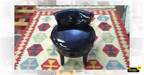 Achat FAUTEUIL SIMILI CUIR NOIR Occasion Brest Troc