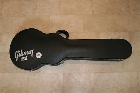 Gibson Usa Les Paul Hardshell Case Black With Black Interior Reverb