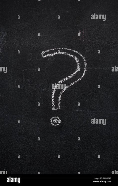 Question Mark On Black Chalkboard Stock Photo Alamy