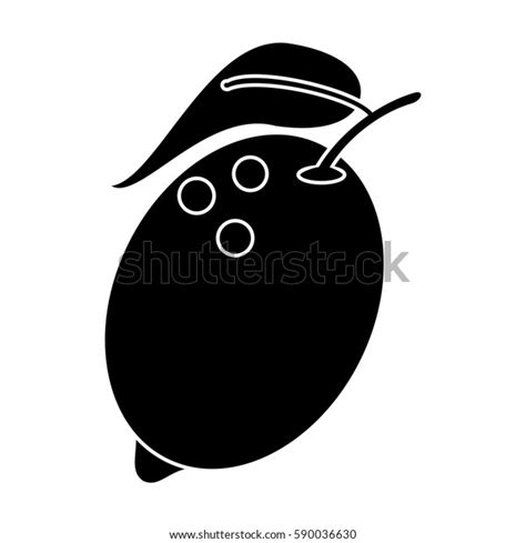 Lemon Citrus Fruit Icon Pictogram Stock Vector Royalty Free 590036630 Shutterstock