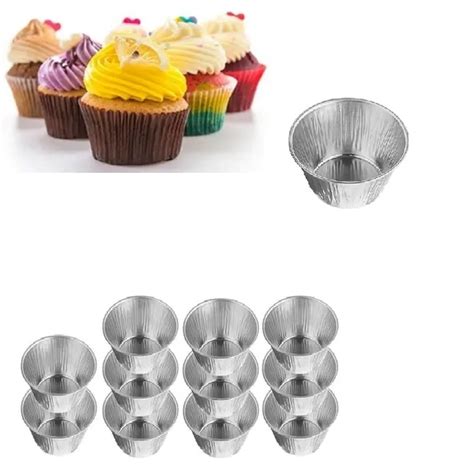 Kit 24 Formas Mini Cupcake Bolo Muffin Forminhas De Forno Escorrega O