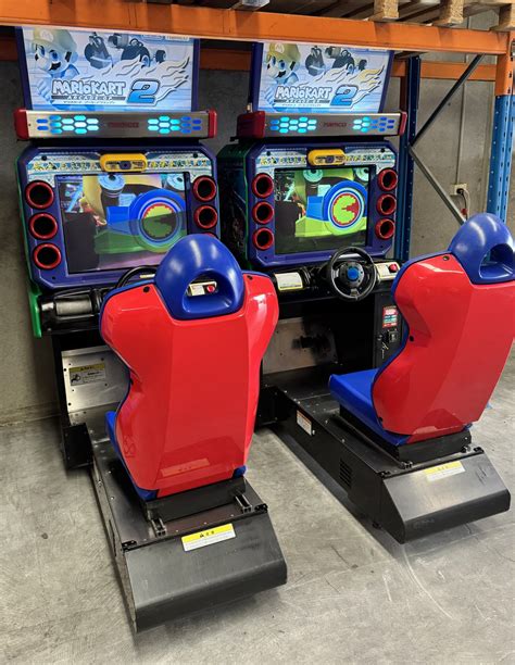 Namco Mario Kart Arcade GP 2 Racing Arcade Driver Used Pair - Arcade Rewind