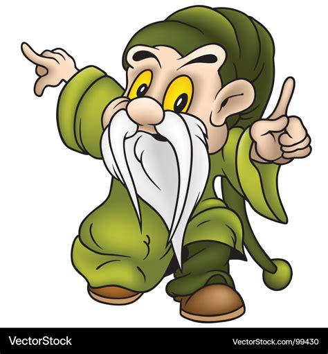 Cartoon Dwarf Royalty Free Vector Image Vectorstock