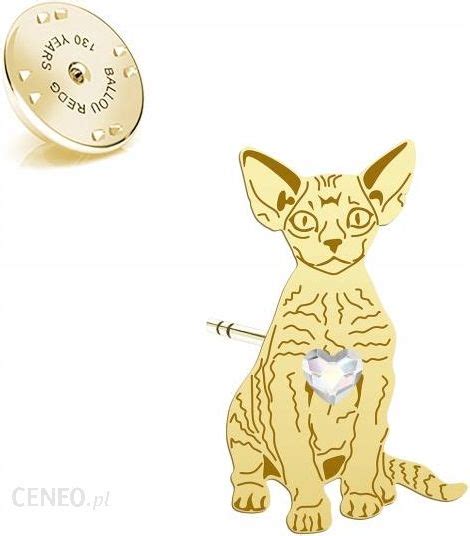 Mejk Jewellery Wpinka Złota Kot Devon Rex 925 Ceny i opinie Ceneo pl