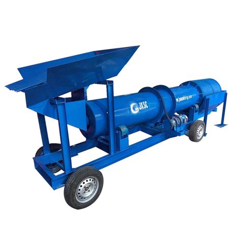 Sand Ore Drum Rotary Alluvial Gold Washing Machine Trommel Scrubber