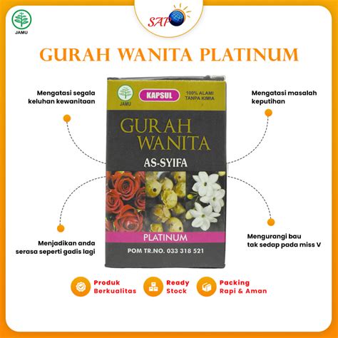 Jual Obat Herbal Kapsul Keputihan Gurah Wanita Platinum As Syifa