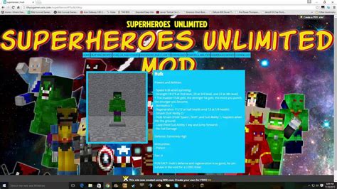 Superhero Lab Hulk Smash Superheros Unlimted Mod Minecraft Youtube