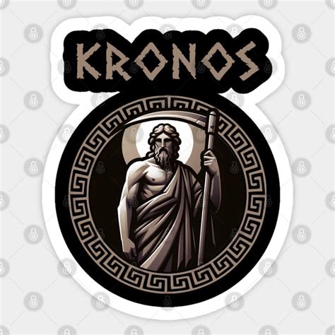 Kronos Ancient Greek Titan Greek Mythology Symbol - 300 - Sticker ...