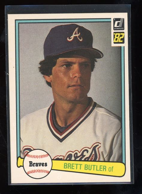 1982 Donruss 275 Brett Butler RC Rookie Atlanta Braves Baseball Card