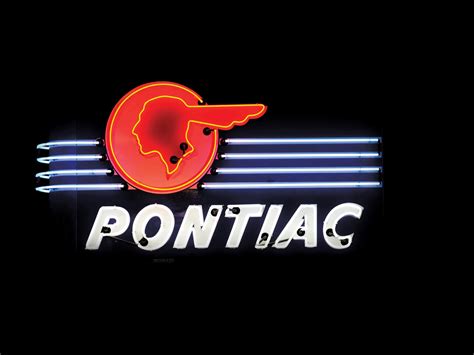 Pontiac Dealership Neon Sign The Andrews Collection Rm Sotheby S