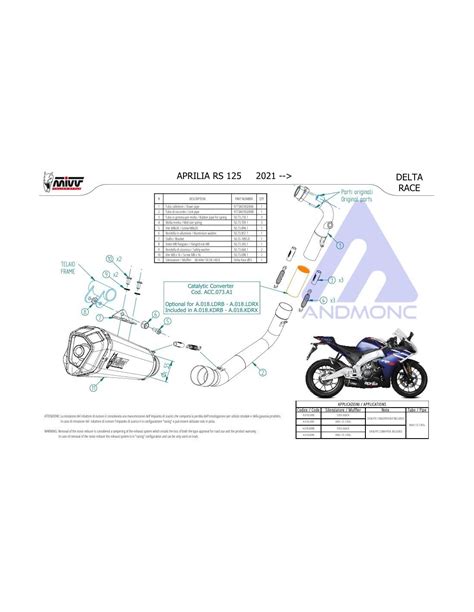 Mivv Scarico Aprilia RS 125 2021 2024 A 018 LDRX EBay