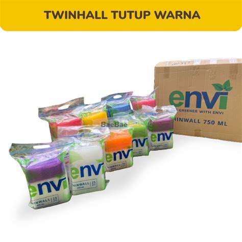 Jual Pack Envi Thinwall Premium Warna Tutup Clear Isi Pcs