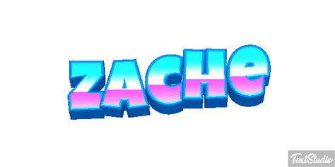 Zaché Name Animated  Logo Designs