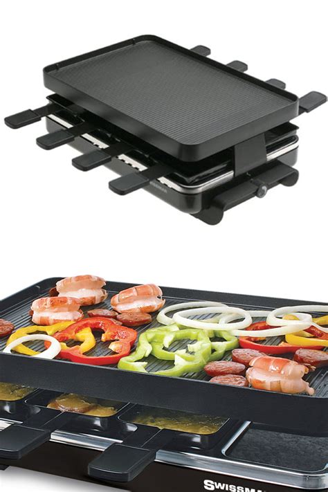 Swissmar 8 Person Classic Raclette Party Grill KF 77041 And KF 77043