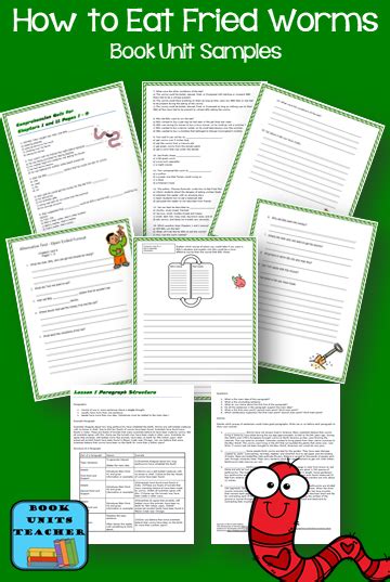 How to Eat Fried Worms Novel Study and Teaching Ideas