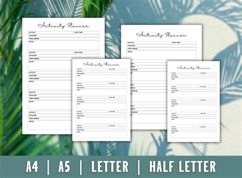 Holiday Schedule Planner - Boutique Printables