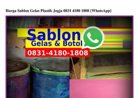 PPT Harga Sablon Gelas Plastik Jogja Ô8ᣮI ԿI8Ô I8Ô8 whatsApp