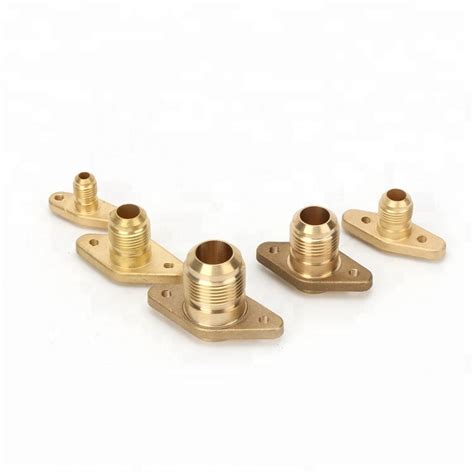 Brass Flare Fitting With Flange End For Air Conditioning Fitting China Brass Fitting And Pipe