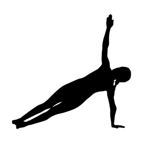 Silhouettes Vectorielles De Poses De Yoga Sur Une Illustration