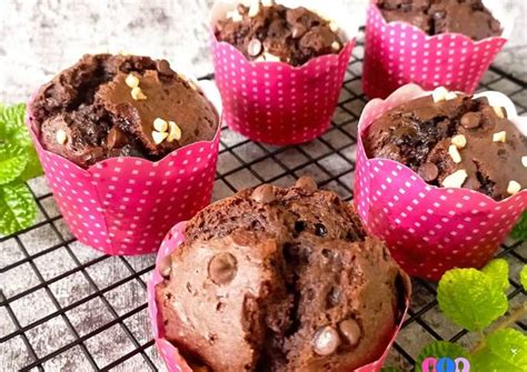 Resep Muffin Coklat Super Nyoklat Oleh MbaOppie Kitchen Cookpad