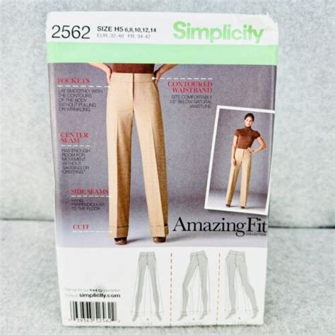 Simplicity 2562 Wide Leg Pants Misses Size 6 14 Sewing Pattern Amazing