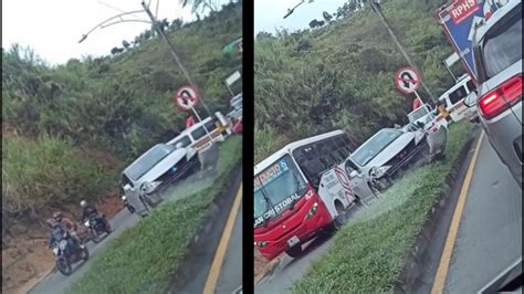 VIDEO Reportan fuerte accidente de tránsito en San Cristóbal Minuto30