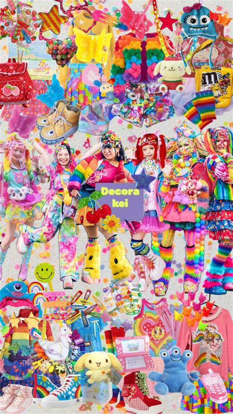 Decora kei #jfashion #harajuku #decora #decorakei #rainbow # ...