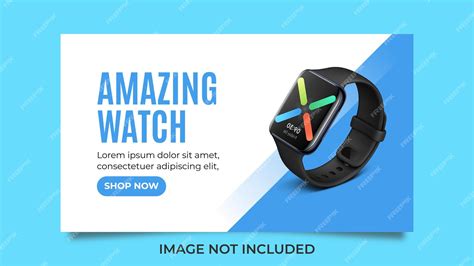 Premium Vector Smart Watch Social Media Banner Design