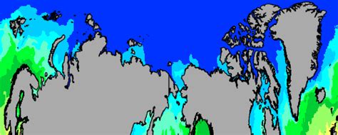 Arctic Ocean Sea Temperatures