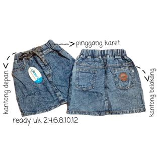 Jual Rok Jeans Pendek Mini Anak Perempuan Carter Seri Gisel Perut Ada