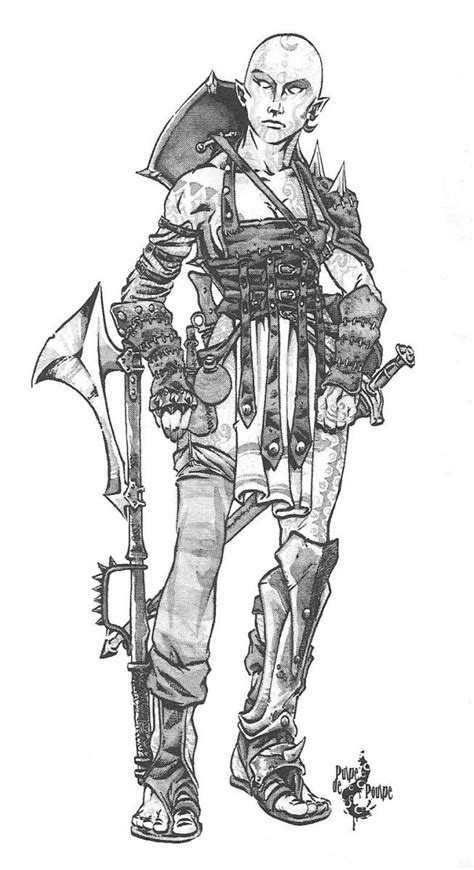 Thrall Female Talislanta Incognita Fantasy Character Art Rpg