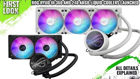 Asus Rog Ryuo Iii Argb And Ryuo Iii Argb Aio Coolers Launched