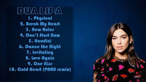 Dua Lipa Playlist Best Songs Collection Dua Lipa