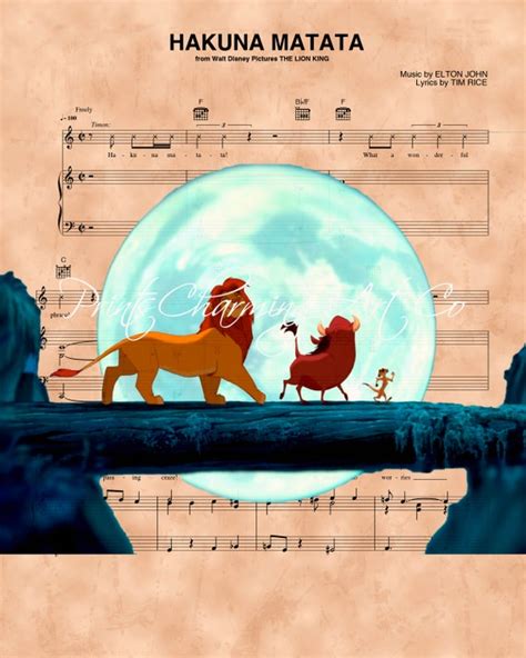 The Lion King Timon And Pumbaa Hakuna Matata