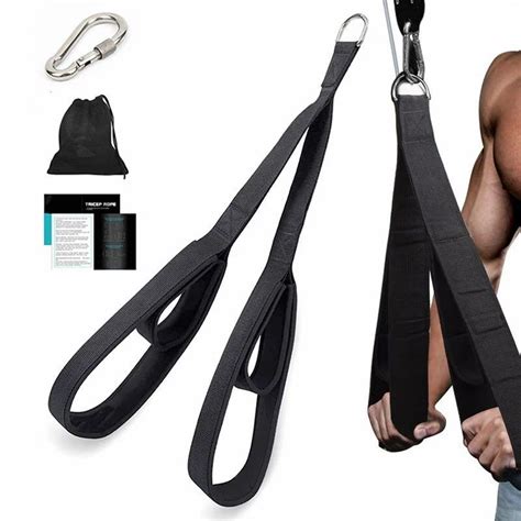 Cable Attachment Tricep Extension Straps Two Lengths Built In One