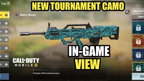 NEW Codm Tournament New Camo Making Waves In Game View Season 7