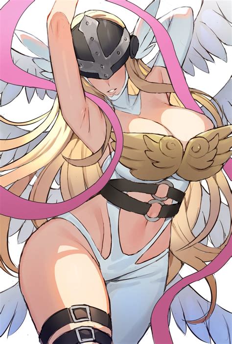 Angewomon Digimon Drawn By Hifumi Chiyoko Danbooru