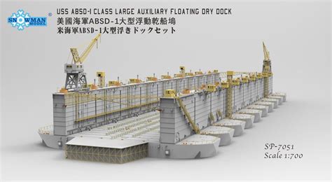 Takom SP7051 1 700 USS ABSD 1 Large Auxiliary Floating Dry Dock