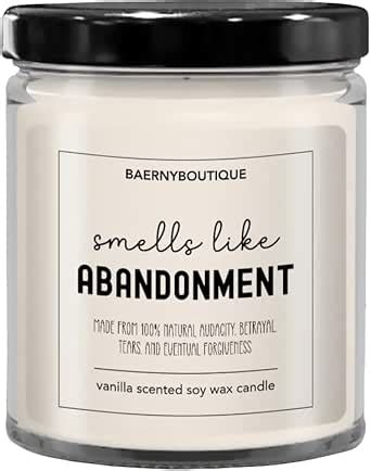 Amazon Generic Smells Like Abandonment Candle Unique Funny Gift