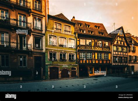 Old Historic Half Timbered Houses In Strasbourg France Stock Photo Alamy