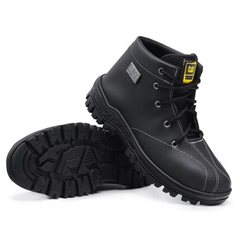 Bota Coturno Masculina Caterpillar Em Couro Oferta Em Promo O