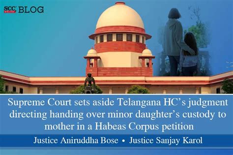 Supreme Court Sets Aside Telangana Hcs Judgment Directing Handing Over