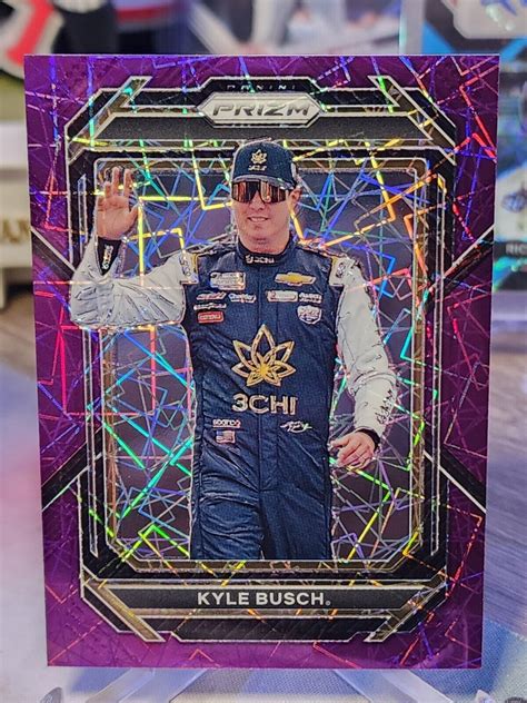 Panini Prizm Racing Kyle Busch Purple Velocity Ebay