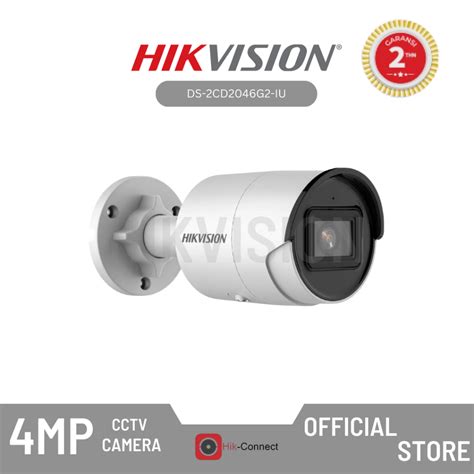 Jual Hikvision Ds Cd G Iu Camera Ip Cctv Mp Acusense Fixed