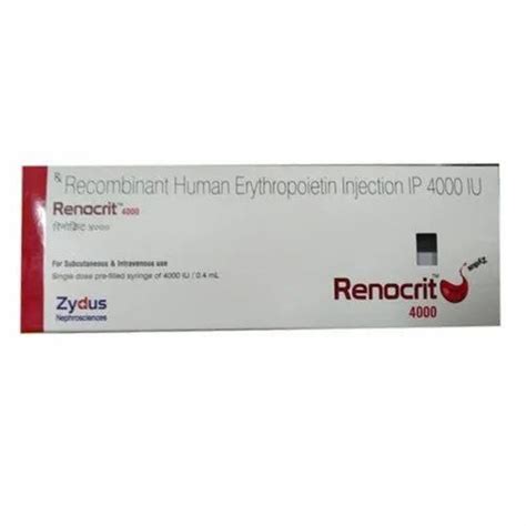 Renocrit Iu Human Erythropoietin Injection Ml Prescription