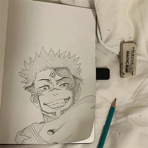 How To Draw Sukuna Easy Anime Drawing For Beginners Jujutsu Kaisen