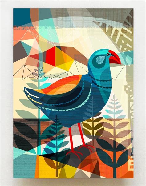 New Zealand Native Takahe Bird NZA50 - Etsy Australia | New zealand art ...